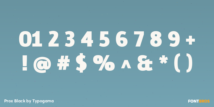 Prox Black Font Poster #4