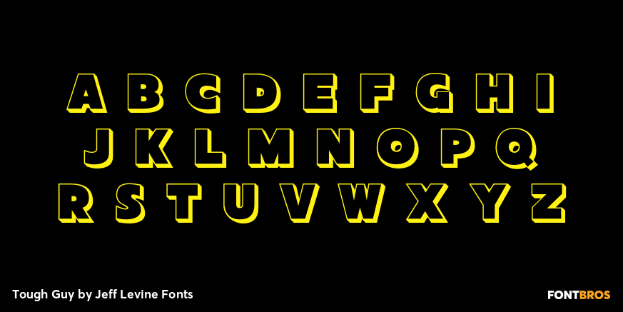 Tough Guy Font Poster #2