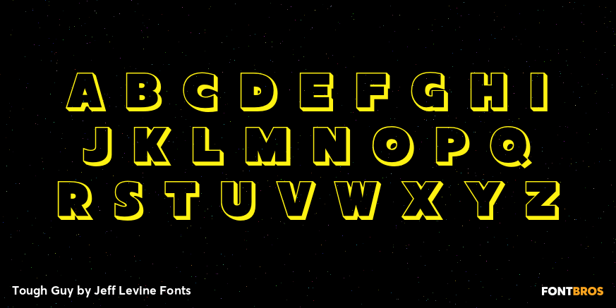 Tough Guy Font Poster #3