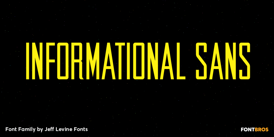 Informational Sans Font Poster