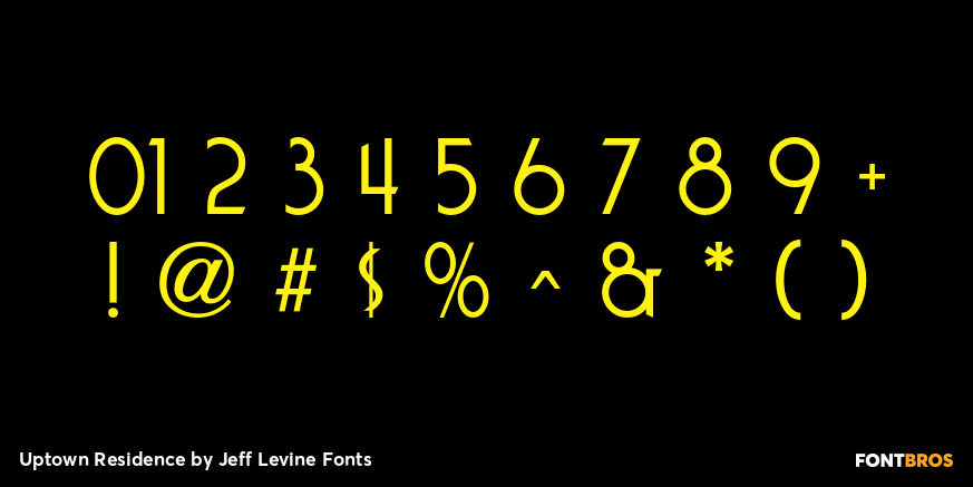 Uptown Residence Font Poster #4