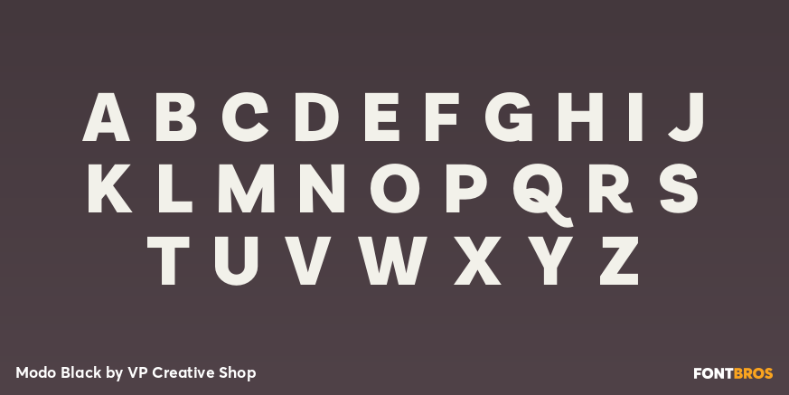 Modo Black Font Poster #1