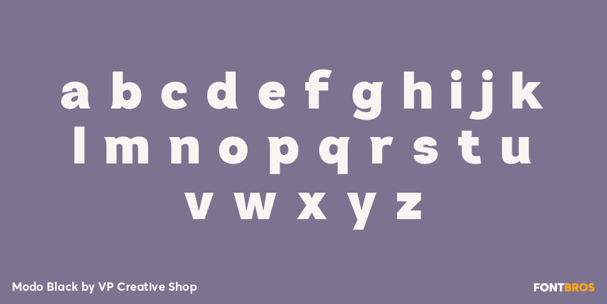 Modo Black Font Poster #1