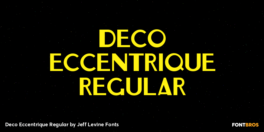 Deco Eccentrique Regular Font Poster #1