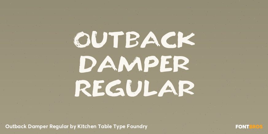 Outback Damper Regular Poster