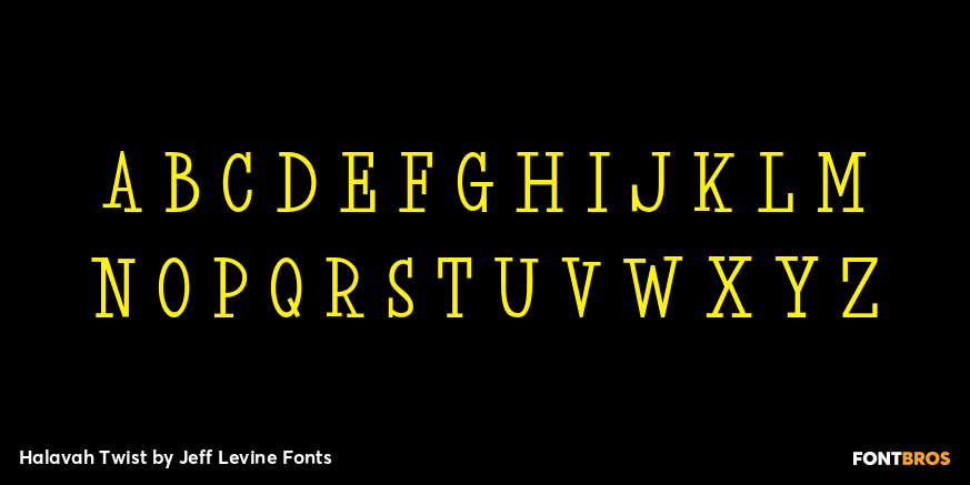 Halavah Twist Font Poster #2