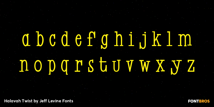 Halavah Twist Font Poster #3