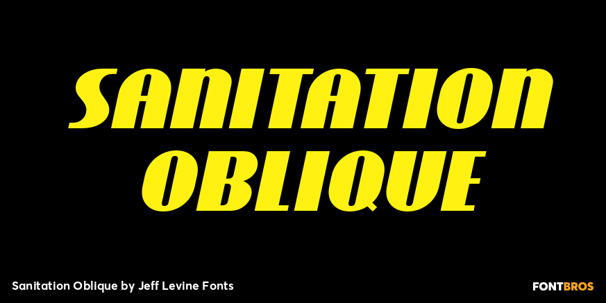 Sanitation Oblique Poster