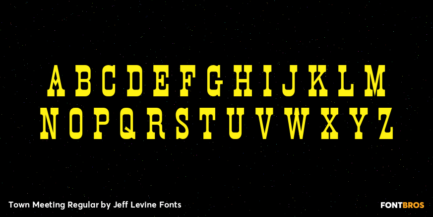 Town Meeting Regular Font Poster #1