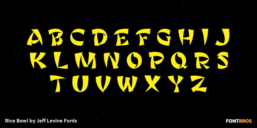 Rice Bowl Font Poster #2