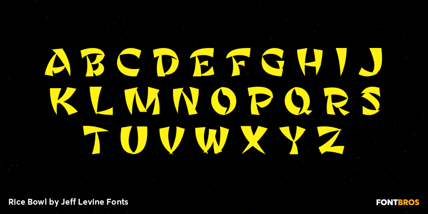 Rice Bowl Font Poster #3