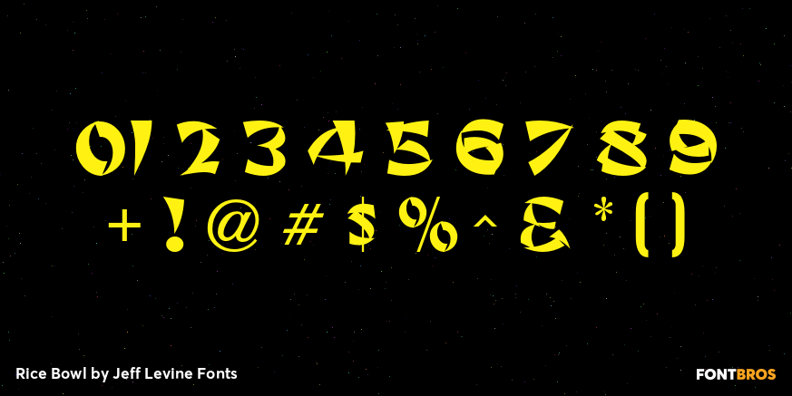Rice Bowl Font Poster #4