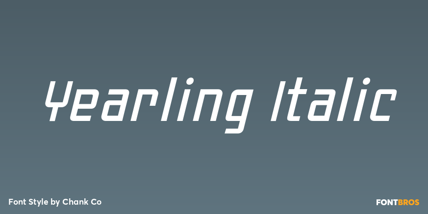 Yearling Italic Poster