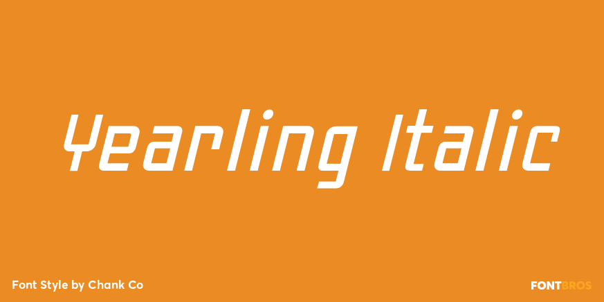 Yearling Italic Poster