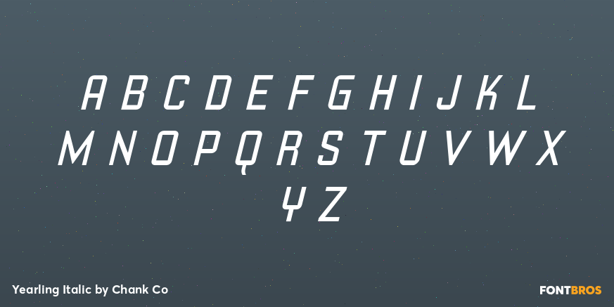 Yearling Italic Font Poster #2