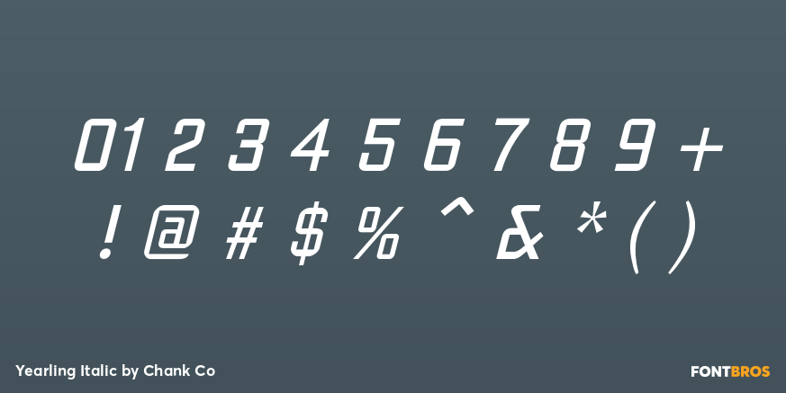 Yearling Italic Font Poster #4