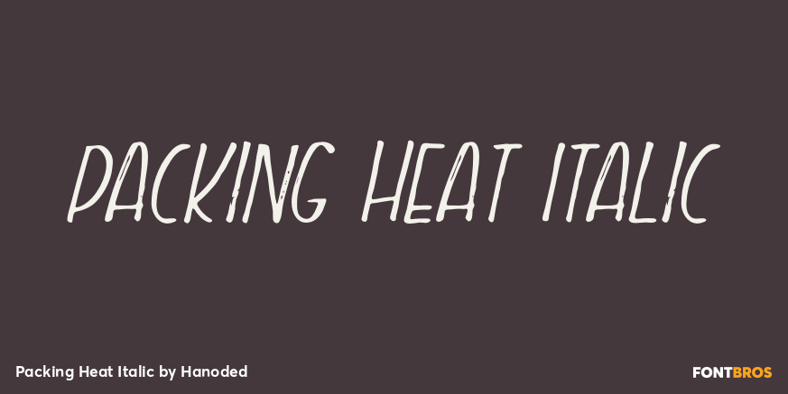 Packing Heat Italic Poster