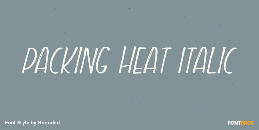 Packing Heat Italic Poster