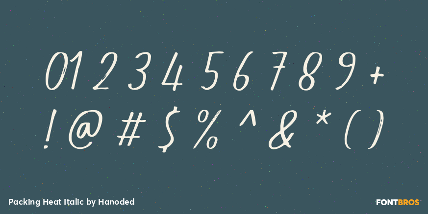 Packing Heat Italic Font Poster #4