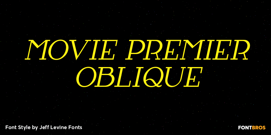 Movie Premier Oblique Poster