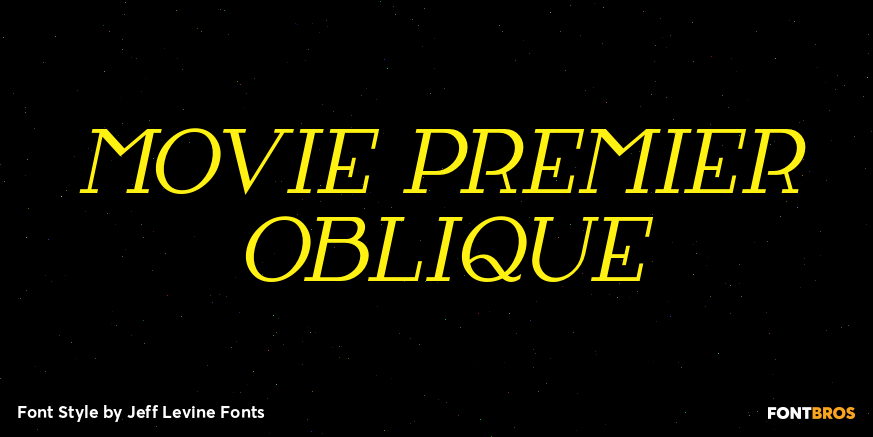 Movie Premier Oblique Poster