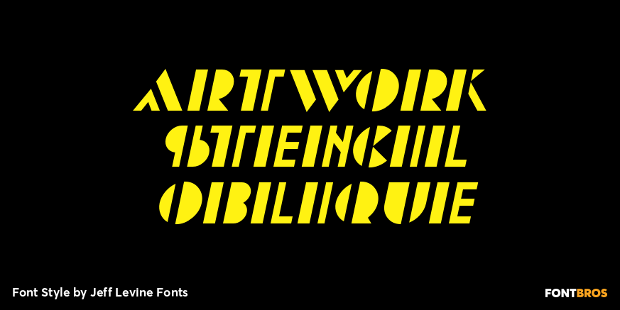 Artwork Stencil Oblique Poster