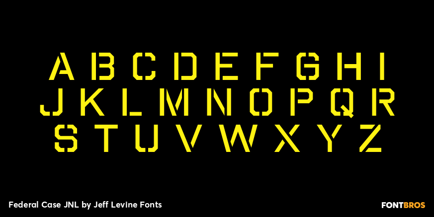 Federal Case JNL Font Poster #2