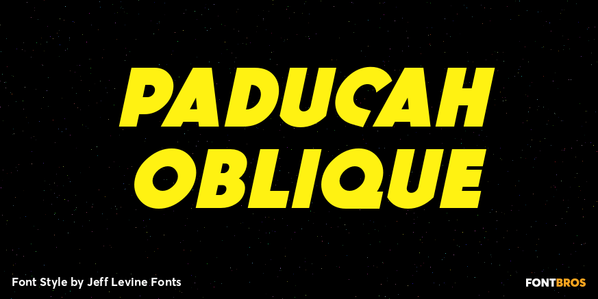 Paducah Oblique Font Poster #1