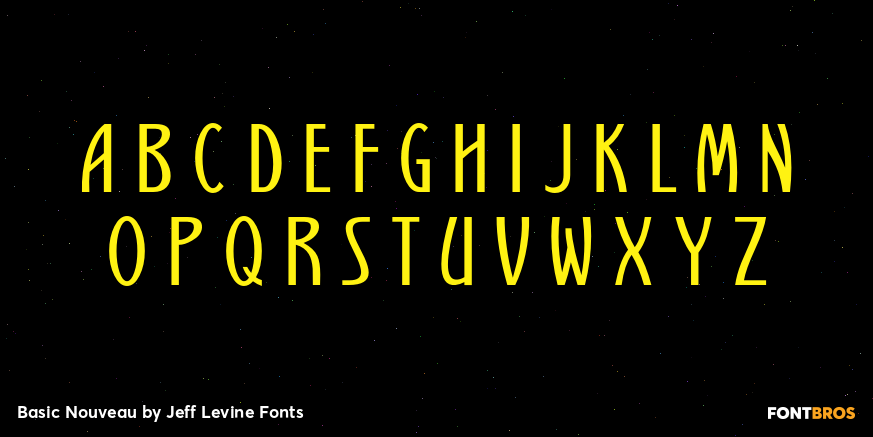 Basic Nouveau Font Poster #3