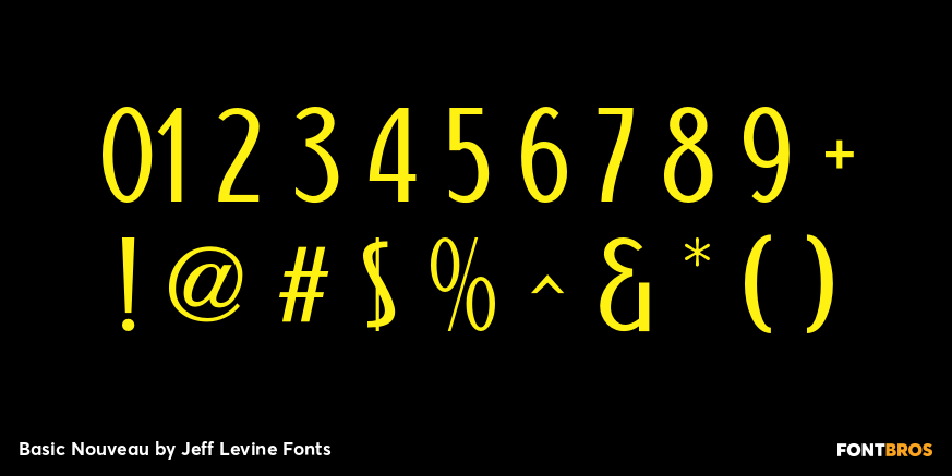 Basic Nouveau Font Poster #4