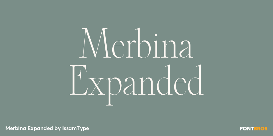 Merbina Expanded Font Poster