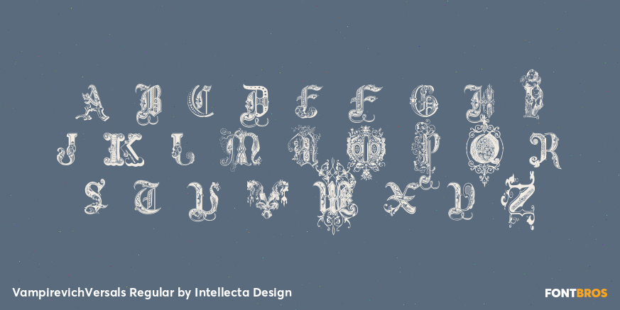 VampirevichVersals Regular Font Poster #2