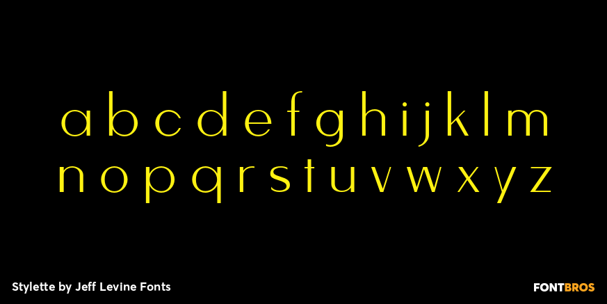 Stylette Font Poster #3