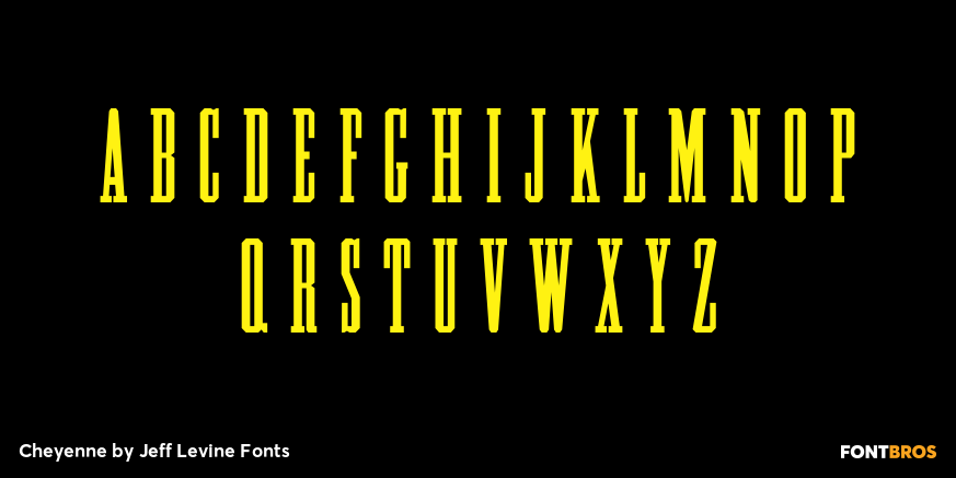 Cheyenne Font Poster #2