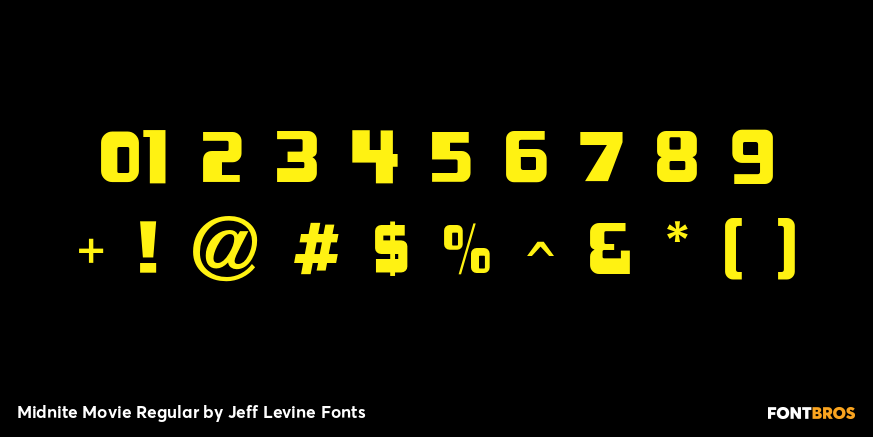 Midnite Movie Regular Font Poster #4