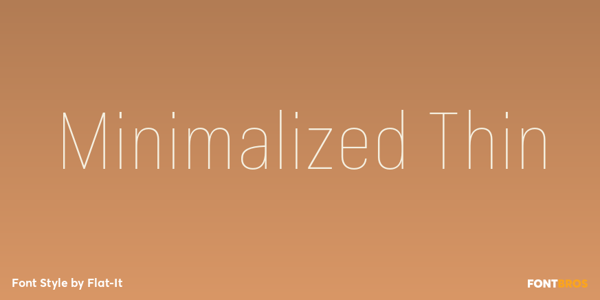 Minimalized Thin Font Poster #1
