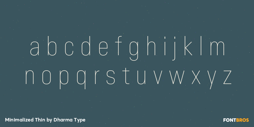 Minimalized Thin Font Poster #3