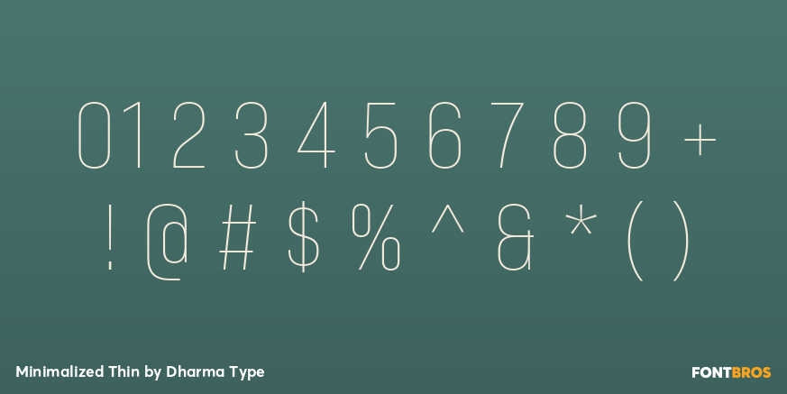 Minimalized Thin Font Poster #4