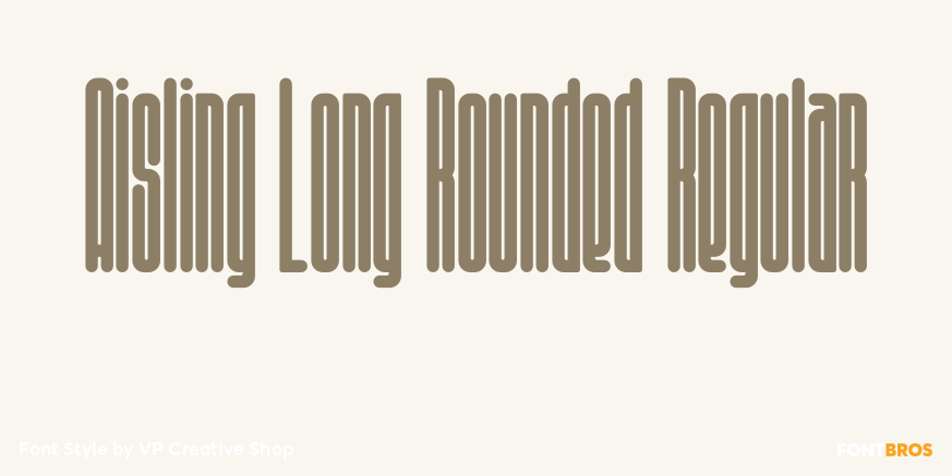 Aisling Long Rounded Regular Poster