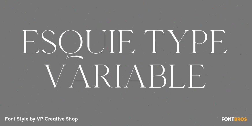 Esquie Type Variable Poster