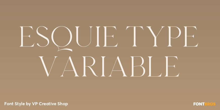 Esquie Type Variable Poster