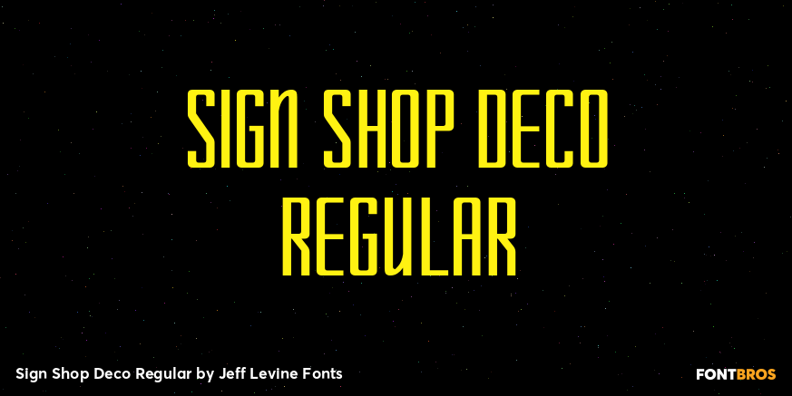 Sign Shop Deco Regular Font Poster #1