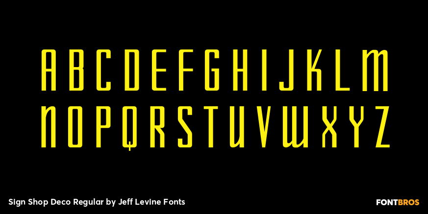 Sign Shop Deco Regular Font Poster #2