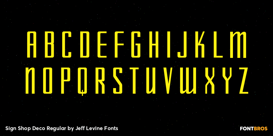 Sign Shop Deco Regular Font Poster #3