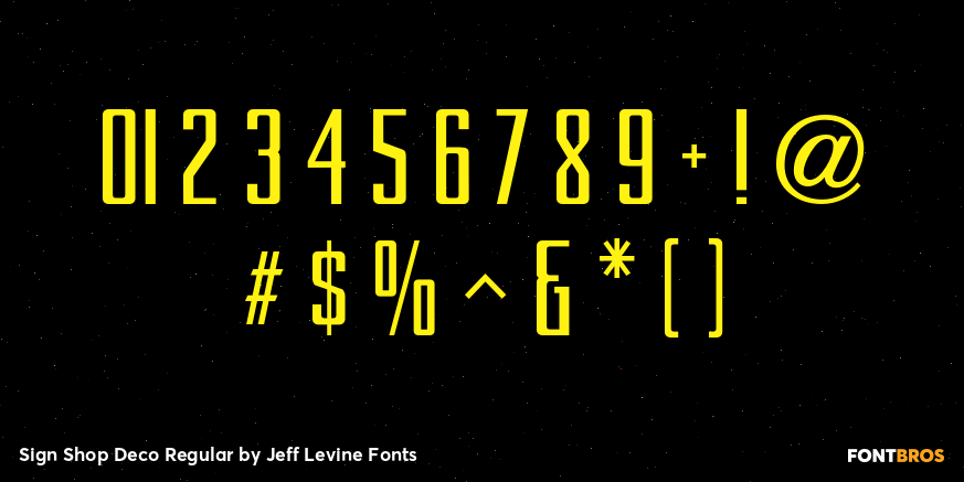 Sign Shop Deco Regular Font Poster #4