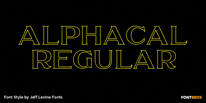 Alphacal Regular Poster