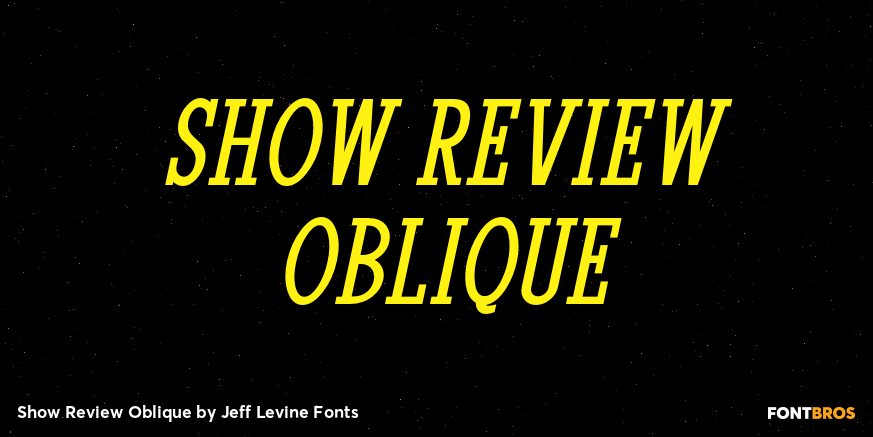 Show Review Oblique Poster