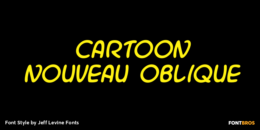 Cartoon Nouveau Oblique Poster