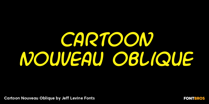 Cartoon Nouveau Oblique Poster