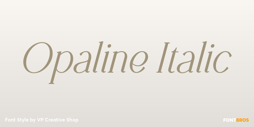 Opaline Italic Poster